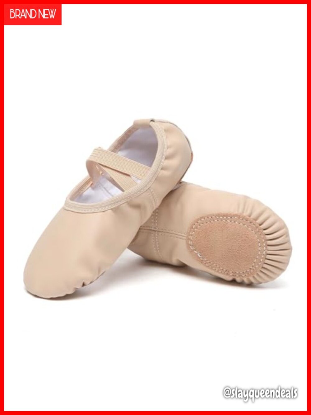 PU Leather Ballet Dance Shoes Women Flexible Anti-Slip Ballet Flats